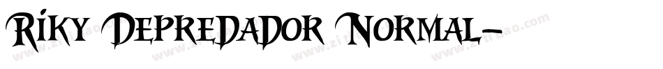 Riky Depredador Normal字体转换
